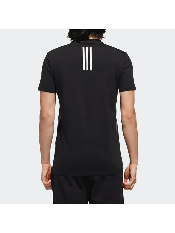 Футболка neo m fav art grf t casual sports breathable short sleeve black Adidas — изображение 4 из 4, черный