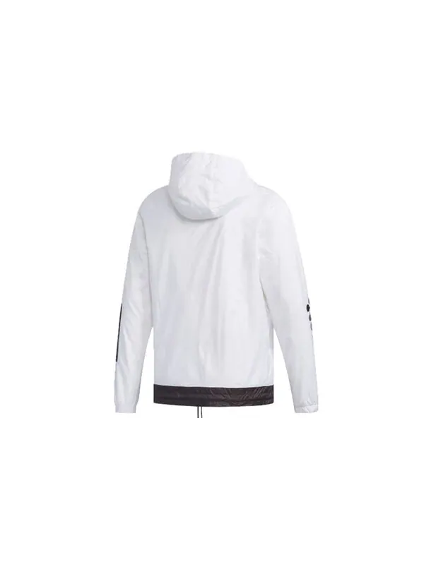 Куртка adidas neo Mickey Casual Sports Hooded Jacket White — изображение 2 из 4, белый