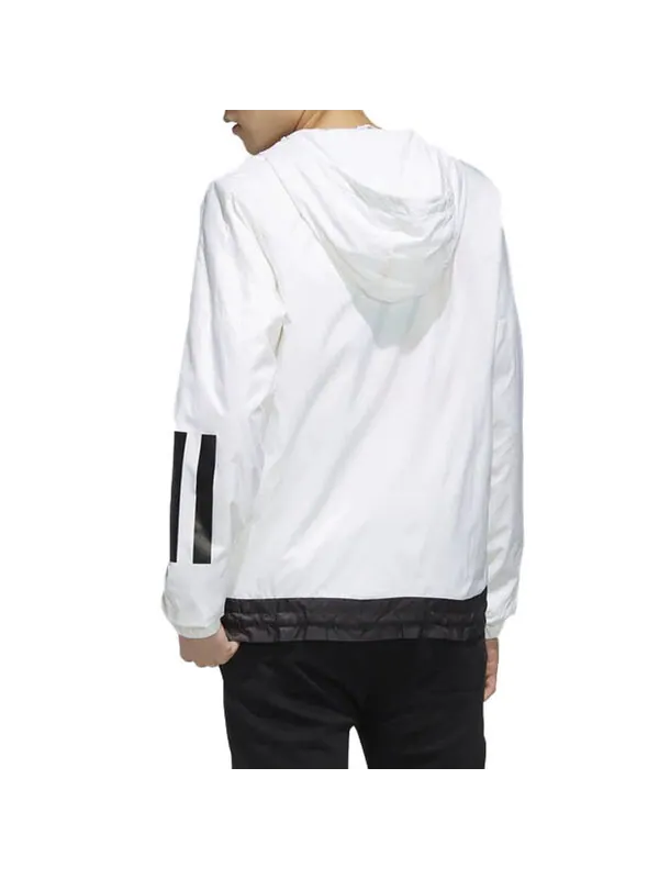 Куртка adidas neo Mickey Casual Sports Hooded Jacket White — изображение 4 из 4, белый
