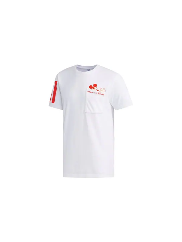 Футболка neo mcky&mnn t1 casual sports mickey pattern short sleeve white Adidas — изображение 2 из 4, белый