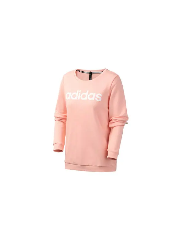 Толстовка с капюшоном neo ce белая Adidas — изображение 2 из 4, розовый/белый