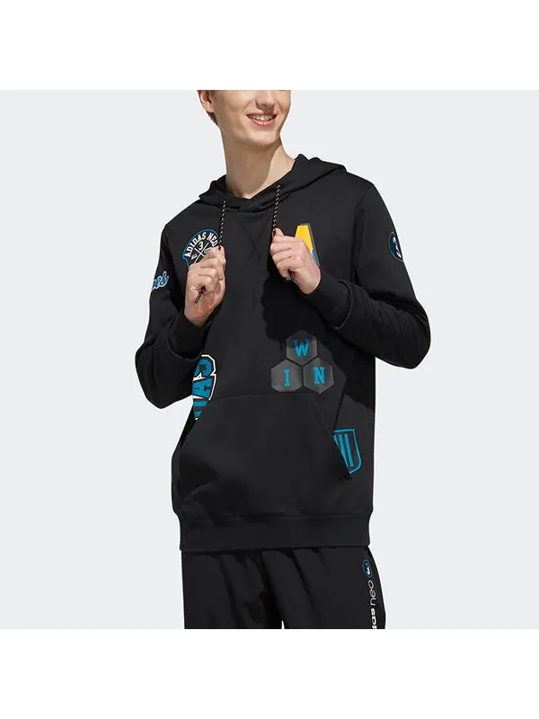 Толстовка Men's adidas neo Street Black — изображение 3 из 4, черный