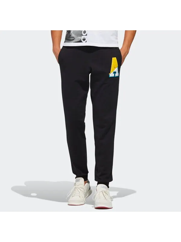 Спортивные штаны adidas neo Casual Lacing Sports Long Pants Black — изображение 3 из 4, черный