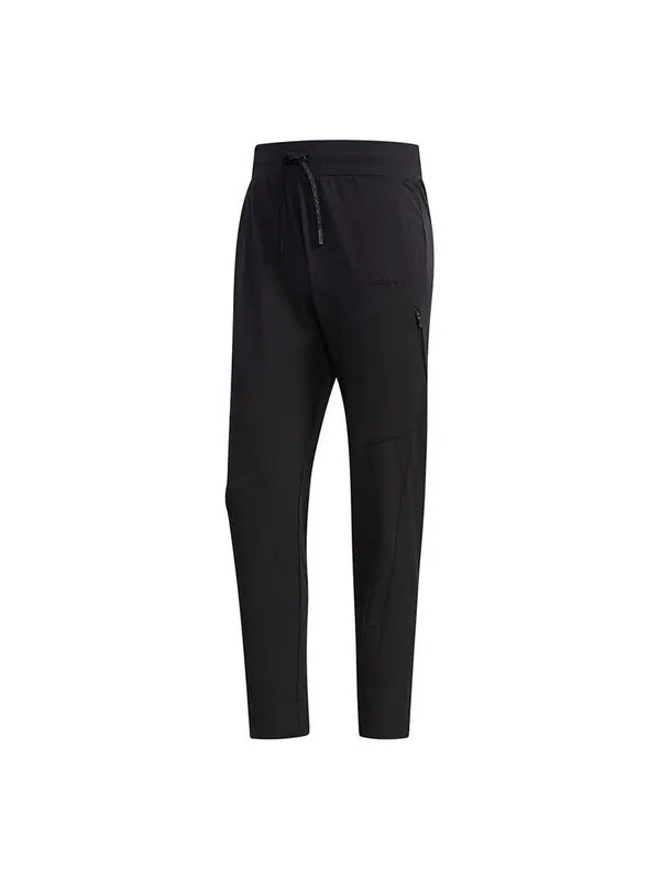 Спортивные штаны adidas neo M Cs Ftm Wvn Tp Straight Woven Slim Fit Training Sports Pants Black — изображение 1 из 4, черный