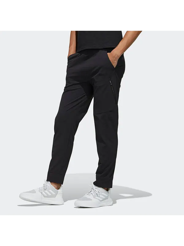 Спортивные штаны adidas neo M Cs Ftm Wvn Tp Straight Woven Slim Fit Training Sports Pants Black — изображение 3 из 4, черный