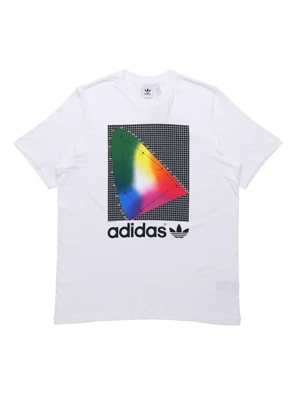Футболка originals spectrum tee round neck pullover short sleeve white Adidas — изображение 1 из 4, белый