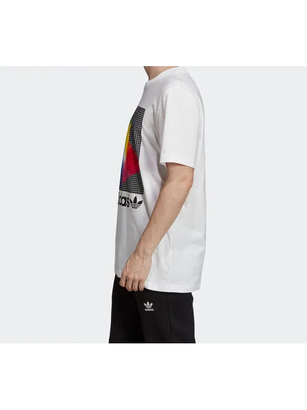 Футболка originals spectrum tee round neck pullover short sleeve white Adidas — изображение 4 из 4, белый
