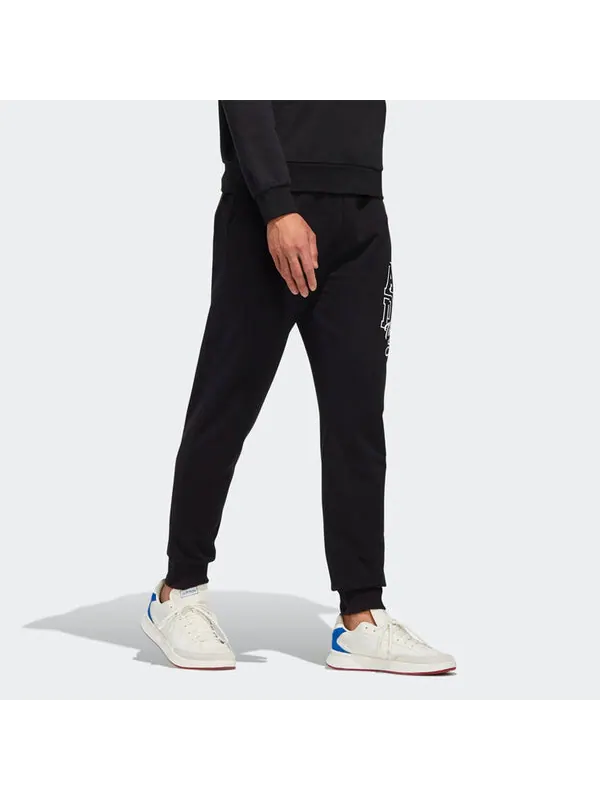 Спортивные штаны adidas neo Lacing Printing Sports Pants Black — изображение 4 из 4, черный