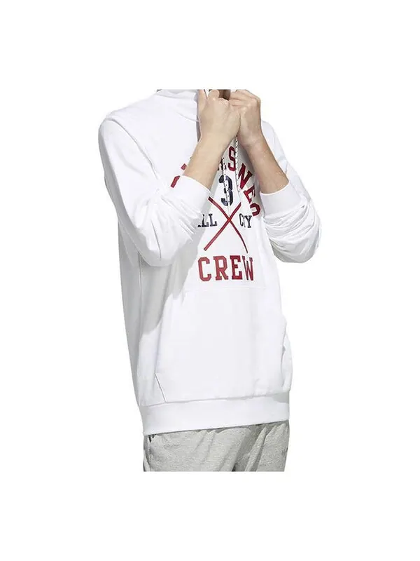 Толстовка adidas neo M Fav Sv Hdy Printing Pullover White — изображение 1 из 3, белый