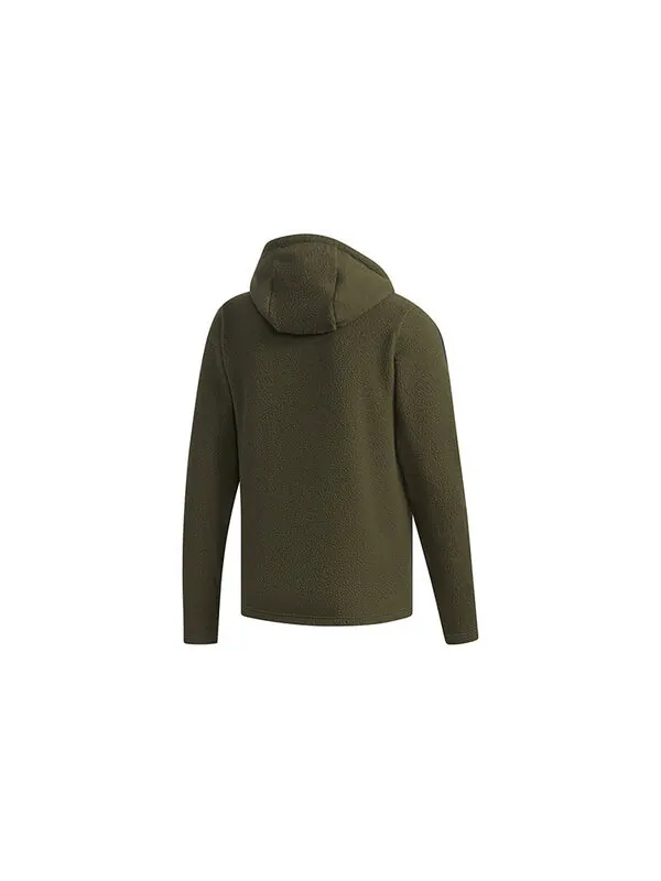Пуховик adidas neo Men's Dly Down Jacket Armygreen — изображение 2 из 4, зеленый