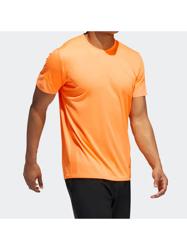 Футболка Men's adidas 25/7 Tee Runr Running Short Sleeve Orange — изображение 3 из 3, оранжевый