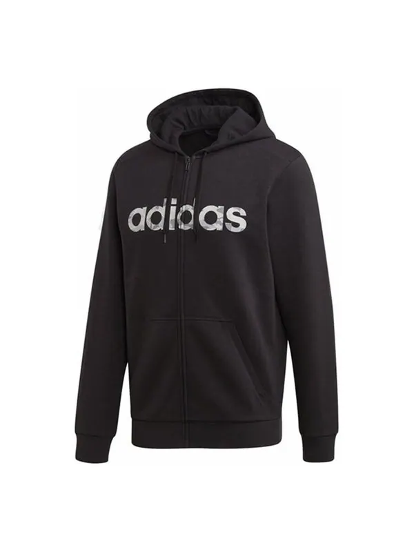 Куртка adidas Athleisure Casual Sports hooded Zipper Jacket Black — изображение 1 из 3, мульти