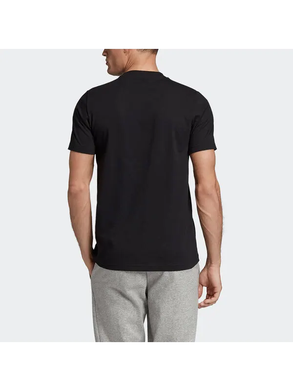 Футболка adidas E Camo Lin Tee Training Sports Round Neck Short Sleeve Black — изображение 4 из 4, черный