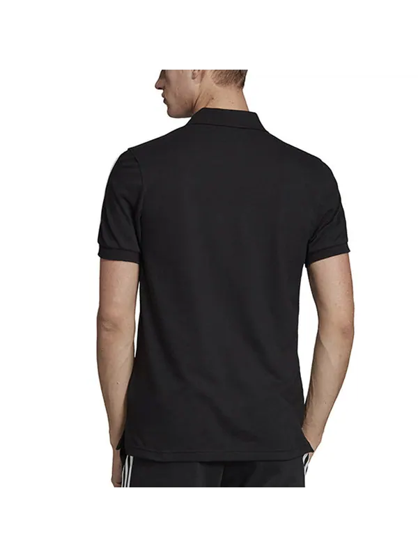 Футболка casual sports breathable short sleeve polo shirt black Adidas — изображение 4 из 4, черный