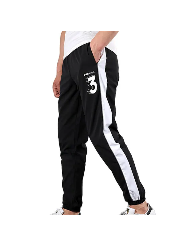 Спортивные штаны adidas neo Woven Athleisure Casual Sports Long Pants Black — изображение 4 из 4, черный