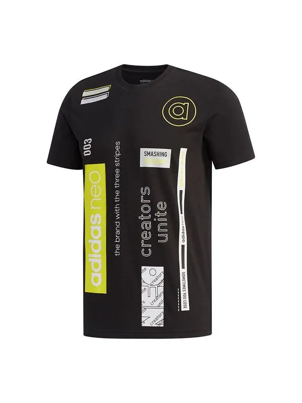 Футболка neo cs bth tee ss logo tee мужские Adidas — изображение 1 из 4, черный