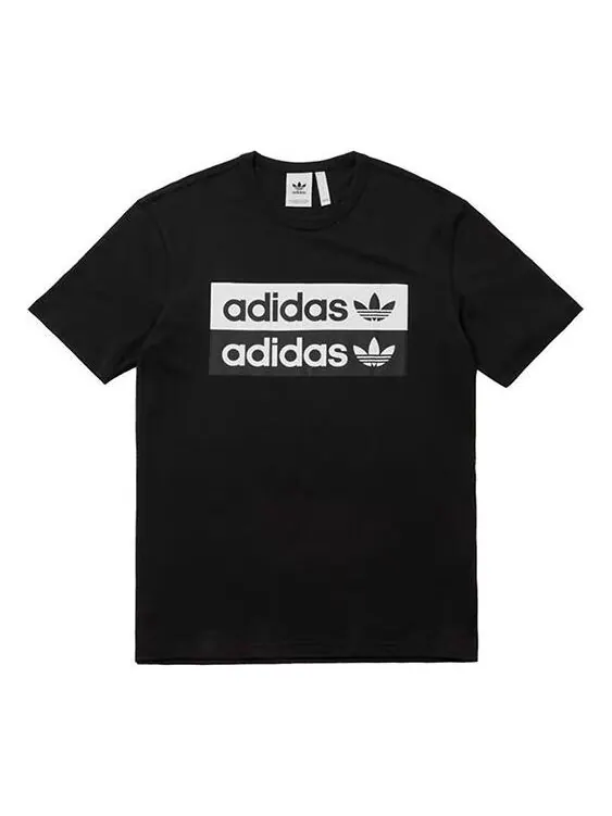Футболка originals vocal logo printing short sleeve black Adidas — изображение 1 из 4, черный