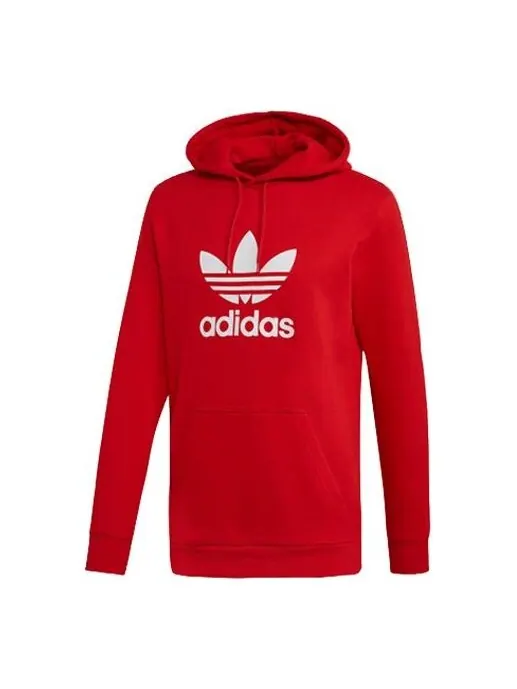 Толстовка Men's adidas originals Trefoil Drawstring Red — изображение 1 из 2, красный