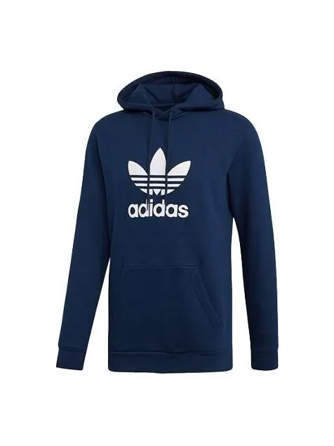 Толстовка adidas originals Trefoil Sports Pullover Lake Blue — изображение 1 из 4, синий