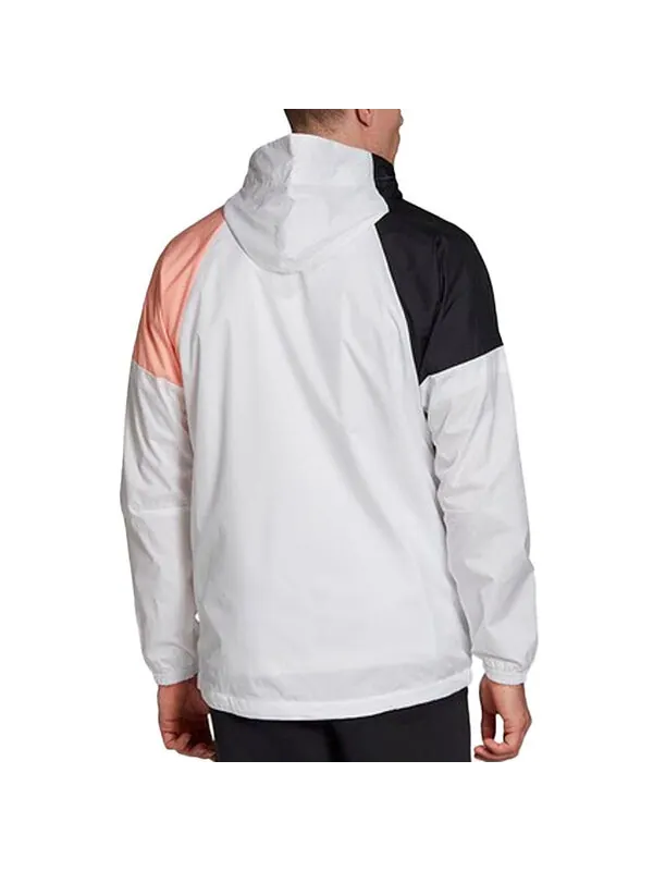 Куртка adidas W.N.D. Jacket 'White/Black/Glow Pink' — изображение 4 из 4, белый