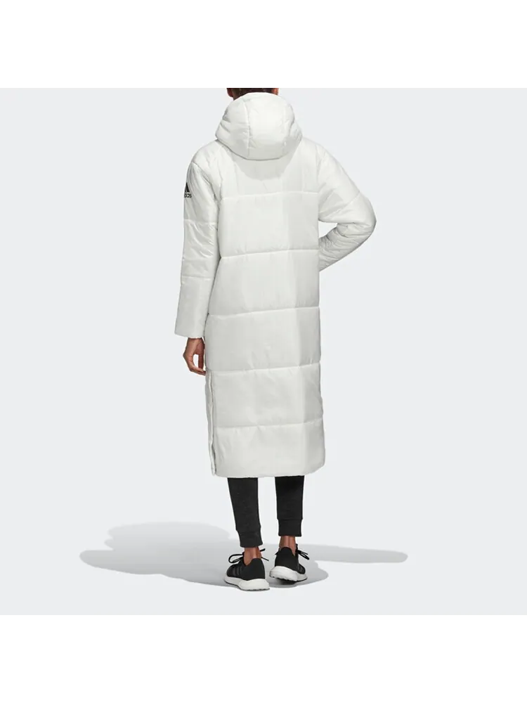Пальто пуховое женское Adidas Big Baffle Long — изображение 4 из 6, белый