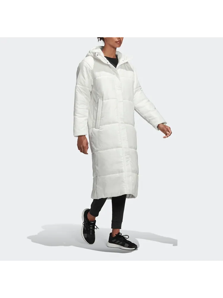 Пальто пуховое женское Adidas Big Baffle Long — изображение 5 из 6, белый
