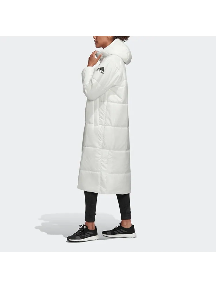 Пальто пуховое женское Adidas Big Baffle Long — изображение 6 из 6, белый