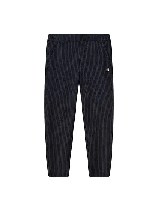 Брюки stripe straight knit casual long pants blue Fila — изображение 1 из 2, синий