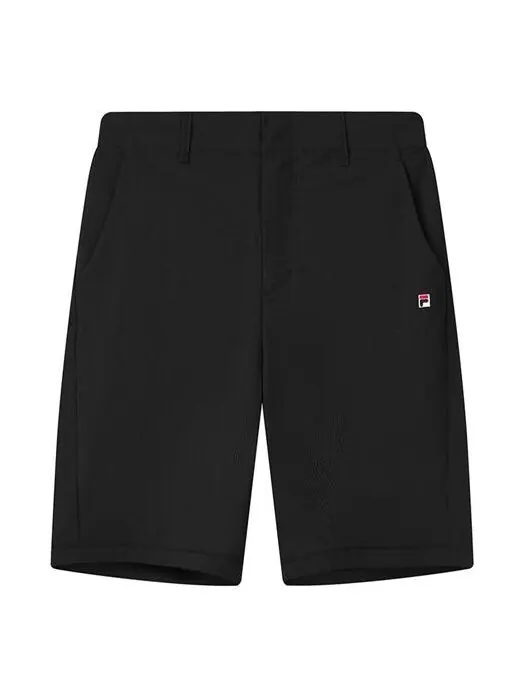 Шорты loose breathable casual woven shorts black Fila — изображение 1 из 4, черный