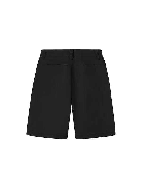 Шорты loose breathable casual woven shorts black Fila — изображение 2 из 4, черный