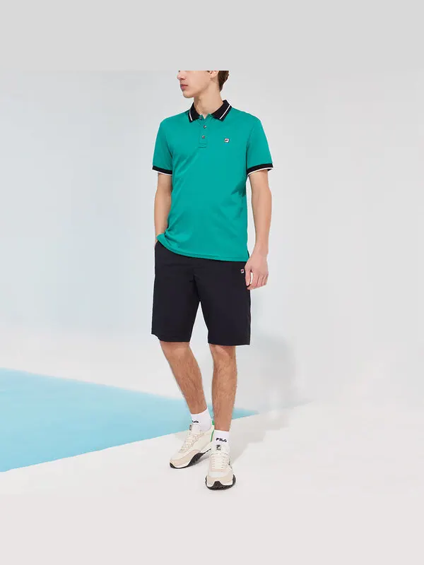 Шорты loose breathable casual woven shorts black Fila — изображение 3 из 4, черный