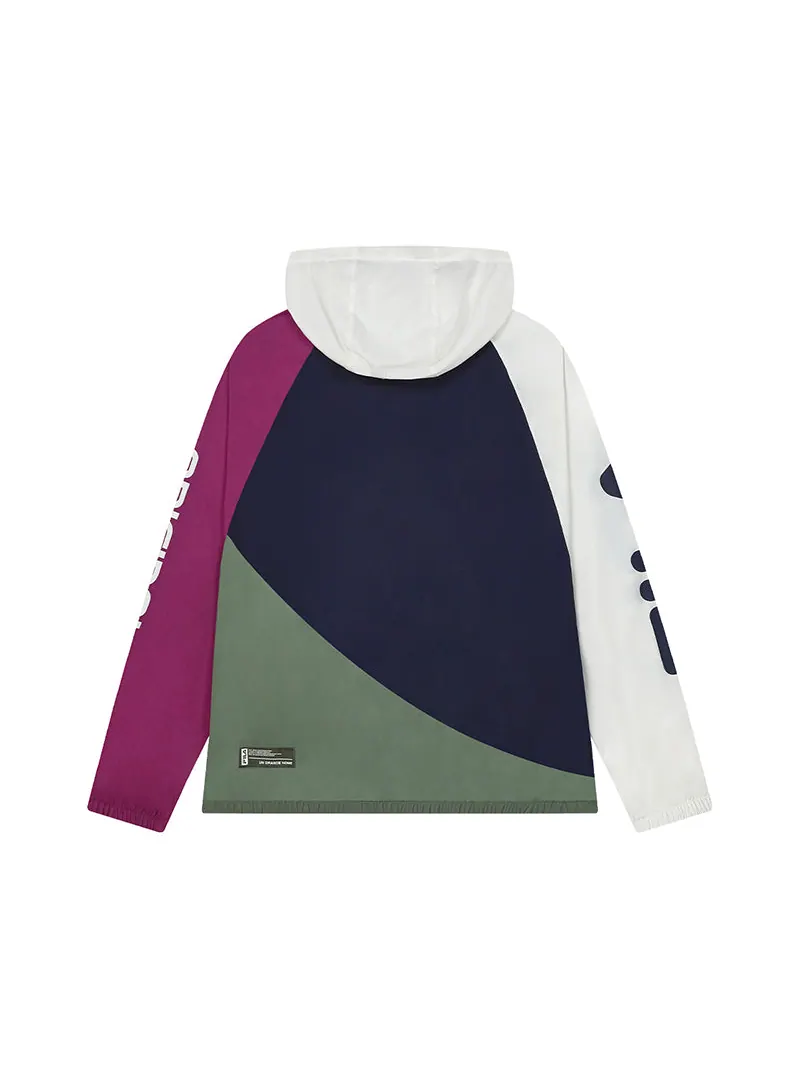 Куртка FILA Originale Collection Jacket 'White Navy Purple' — изображение 2 из 6, белый
