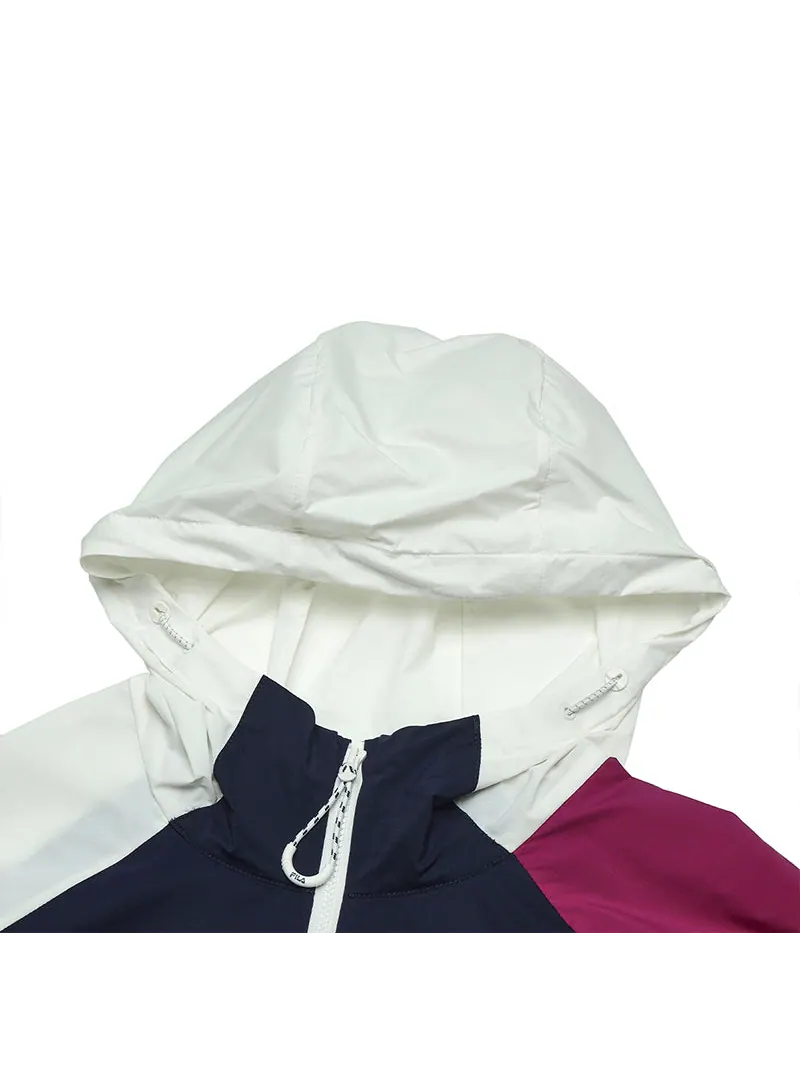 Куртка FILA Originale Collection Jacket 'White Navy Purple' — изображение 3 из 6, белый