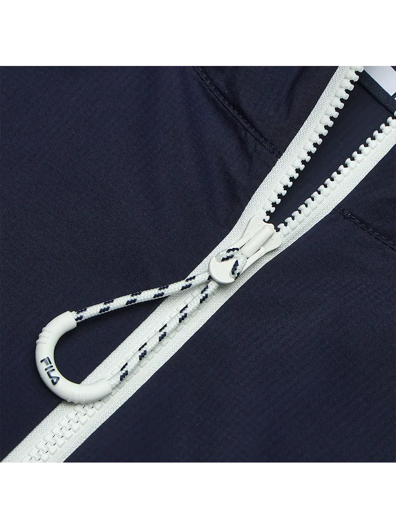 Куртка FILA Originale Collection Jacket 'White Navy Purple' — изображение 6 из 6, белый