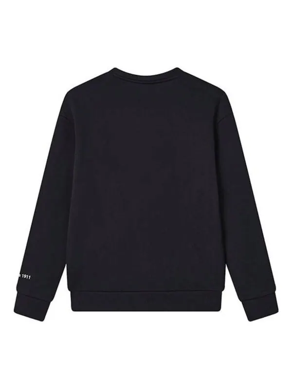 Свитер classic logo crew sweater 'black white' Fila — изображение 2 из 3, черный/белый
