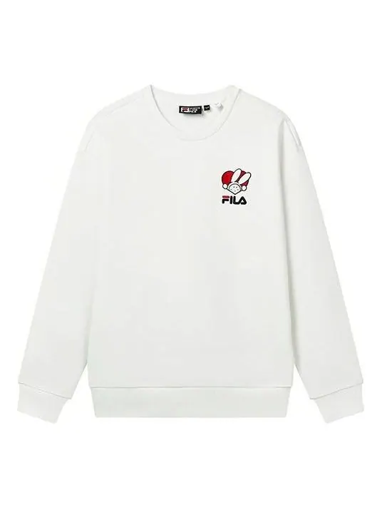 Свитер FILA Graphic Print Pullover 'White' — изображение 1 из 2, белый