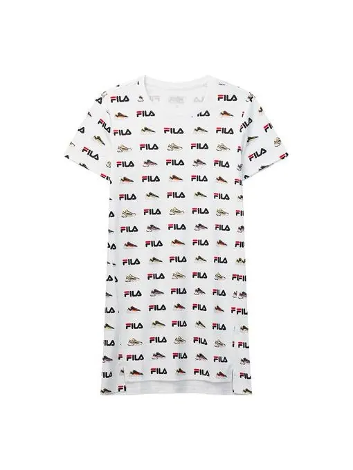 Футболка (WMNS) FILA Sports Full Print Knit T-Shirt — изображение 1 из 2