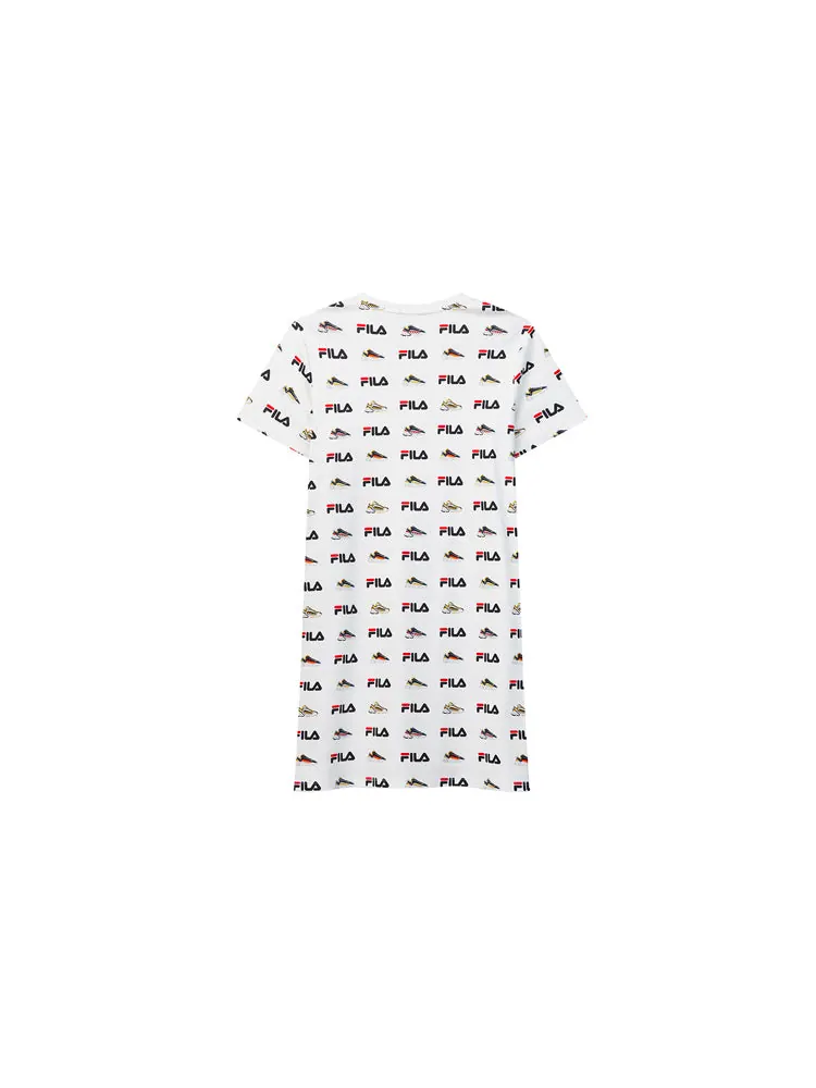 Футболка (WMNS) FILA Sports Full Print Knit T-Shirt — изображение 2 из 2