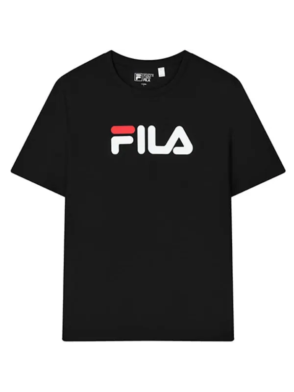Футболка bellano t-shirt 'black white' Fila — изображение 1 из 3, черный/белый