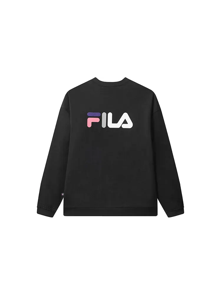 Fila Минималистичный повседневный вязаный топ для пар — изображение 2 из 3, черный
