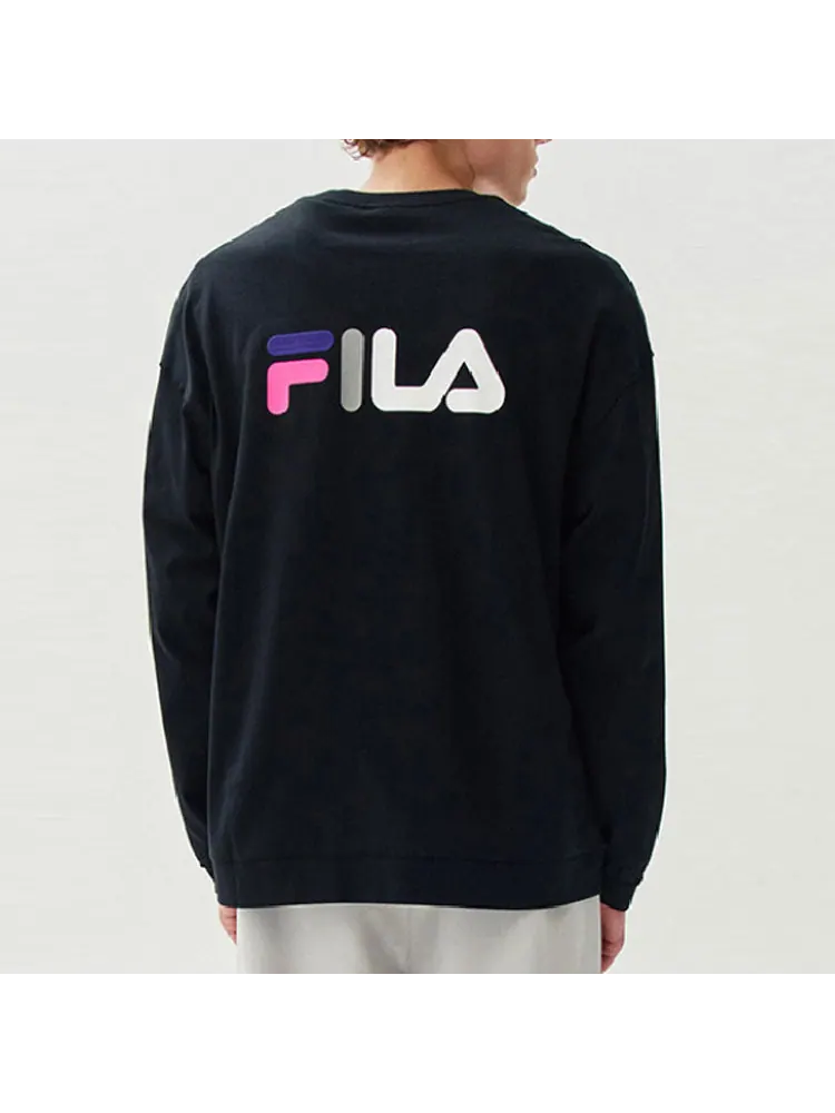 Fila Минималистичный повседневный вязаный топ для пар — изображение 3 из 3, черный