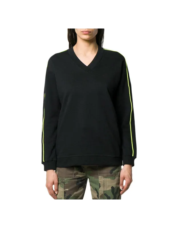 Свитер logo v neck sports hoodie black Kenzo — изображение 2 из 4, черный