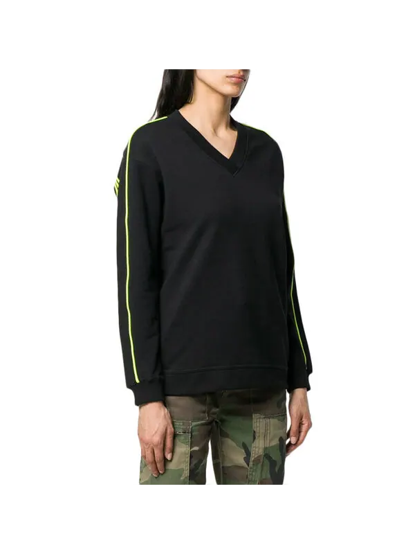 Свитер logo v neck sports hoodie black Kenzo — изображение 3 из 4, черный