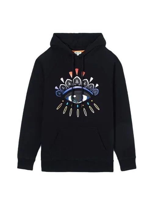 Свитер eye pattern hoodie black Kenzo — изображение 1 из 4, черный
