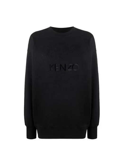 Свитер tiger head embroidered logo pullover hoodie black Kenzo — изображение 1 из 4, черный