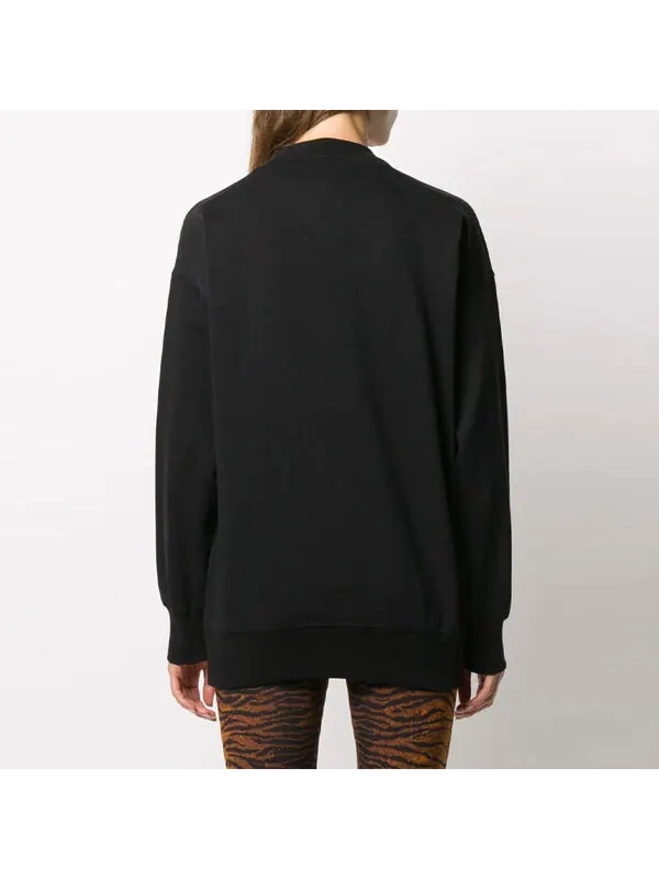 Свитер tiger head embroidered logo pullover hoodie black Kenzo — изображение 3 из 4, черный