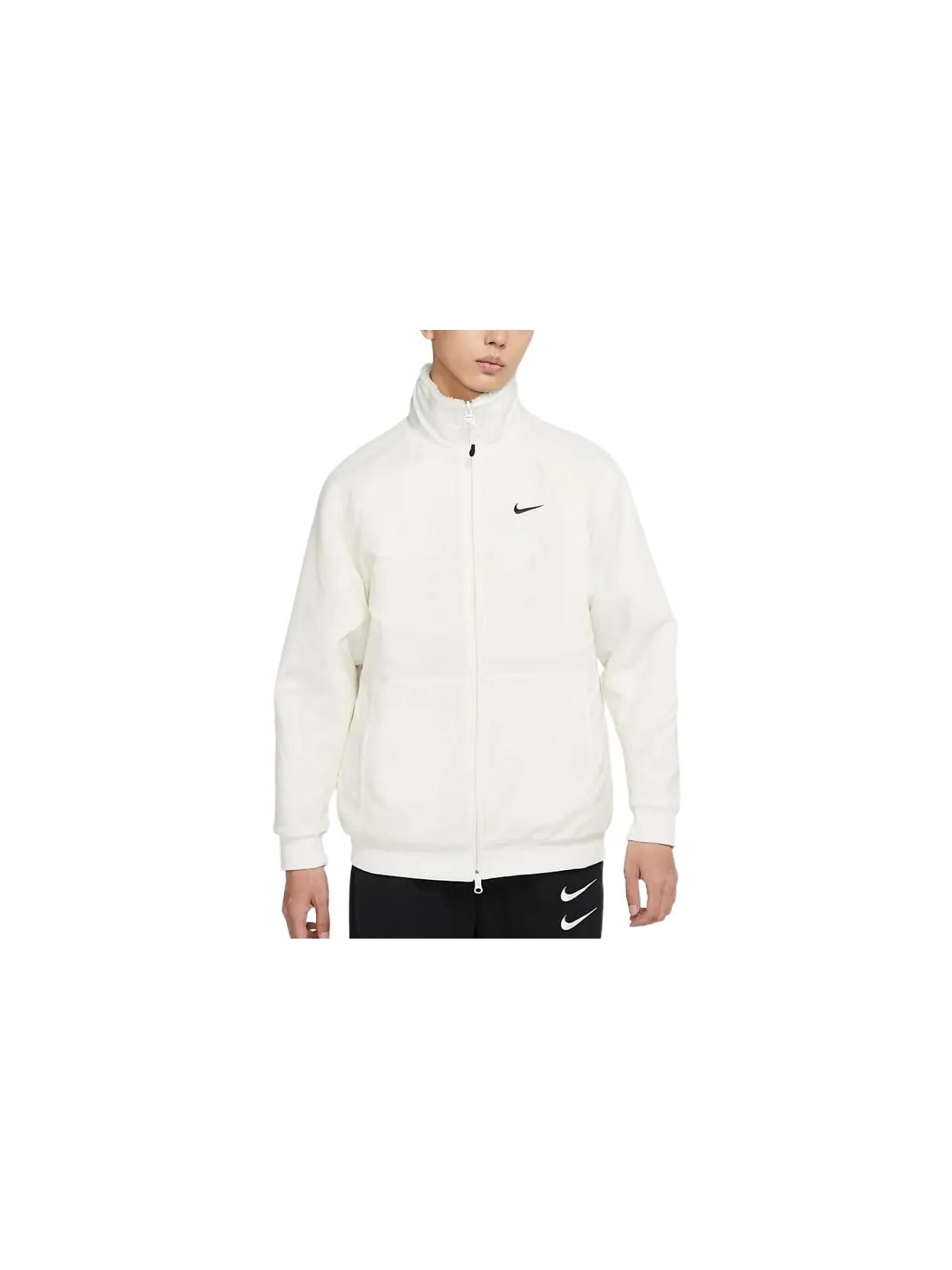Куртка Nike Swoosh 2-Way Fleece — изображение 4 из 5, белый