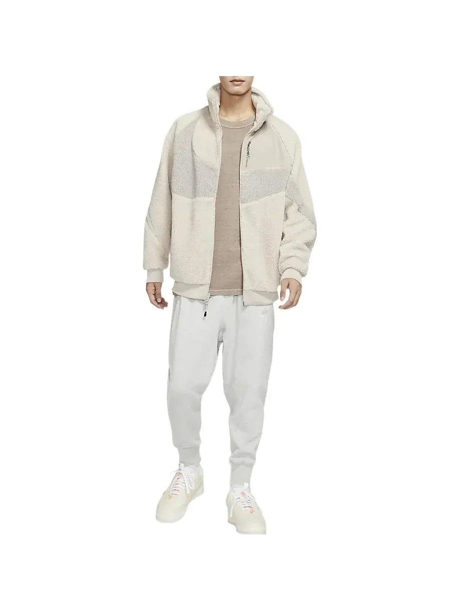 Куртка Nike Swoosh 2-Way Fleece — изображение 3 из 5, молочный белый