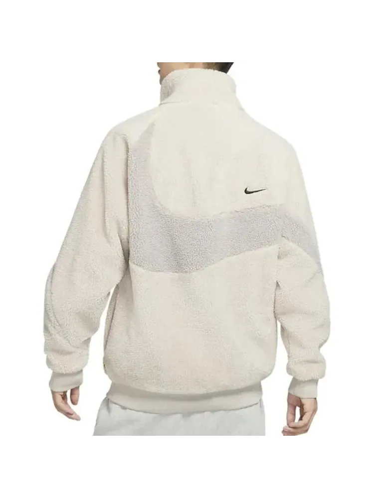 Куртка Nike Swoosh 2-Way Fleece — изображение 5 из 5, молочный белый