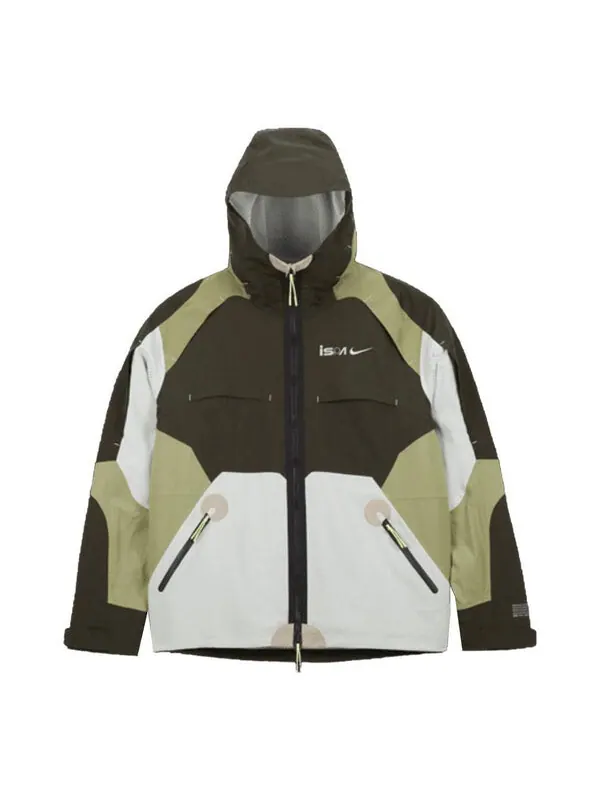Куртка Nike ISPA Jacket 'Sequoia Alligator Light Silver' — изображение 1 из 4, светлый серебристый